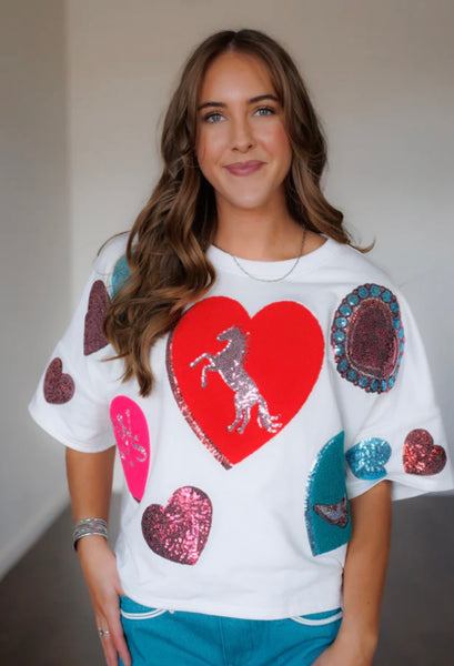 Cowboy Heart Top
