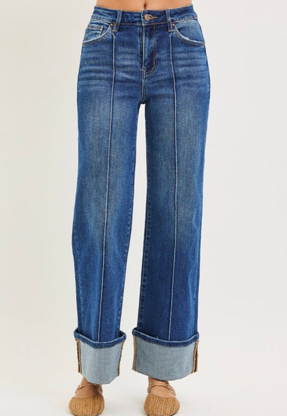 Risen Ankle Cuff Jeans