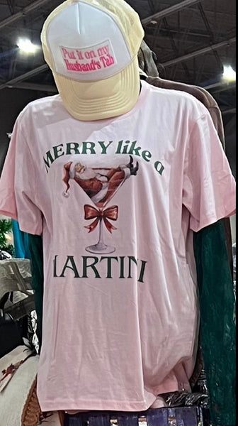 Merry Like a Martini Tee