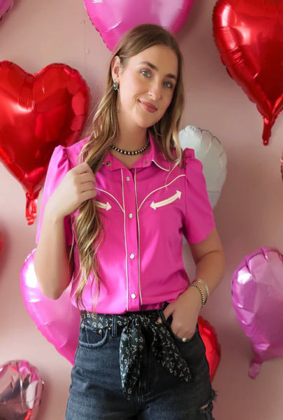 Pretty in Pink Pearl Snap