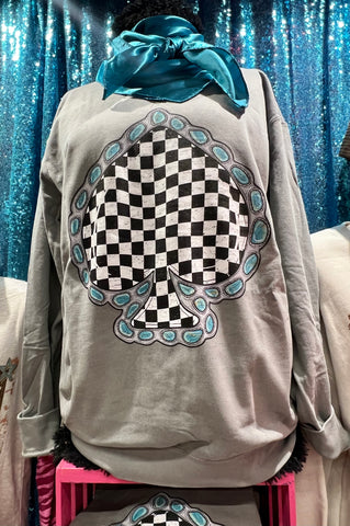 Checkered Spade Sweatshirt