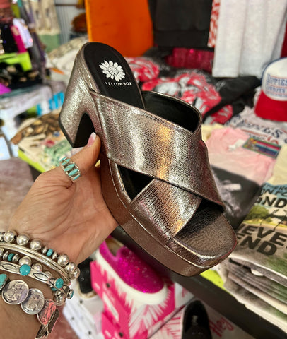 Corkys Silver Sparkle Wedges