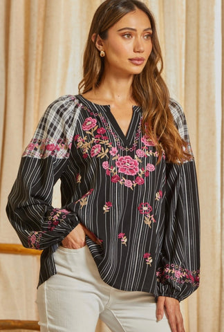 The Gracie Embroidery Top