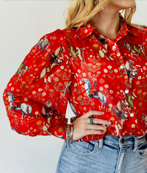 Red Cowboy Shirt