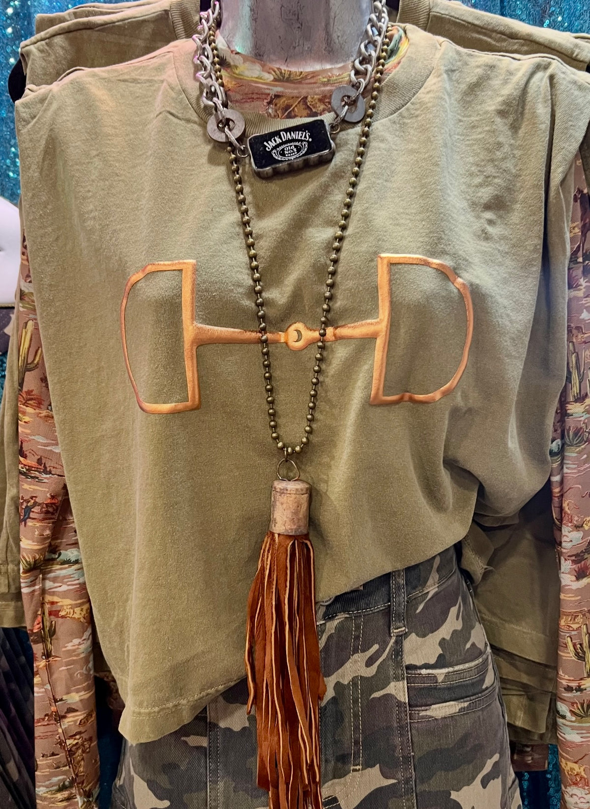 Olive Bit Muscle Tank