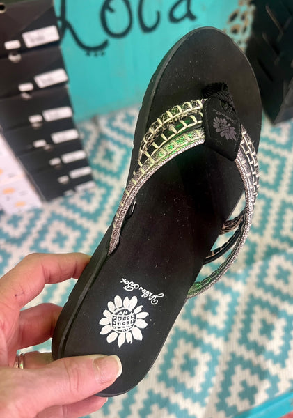 Yellowbox Black Fitzen FlipFlops
