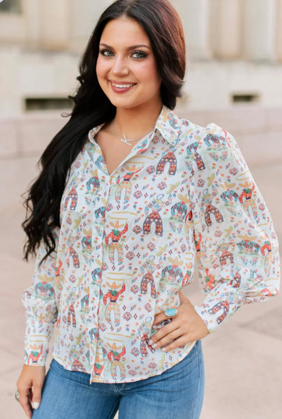 Roping Cowboy Shirt
