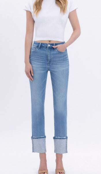 Bling Cuff Jeans