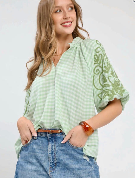 The Gretchen Gingham Top