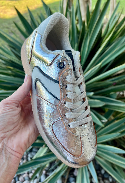 ShuShop Metallic Silver Sneakers