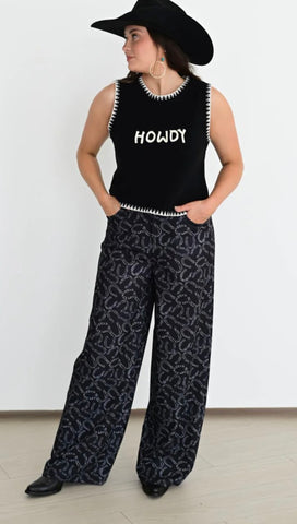 Best Fitting Leopard Barrel Jeans