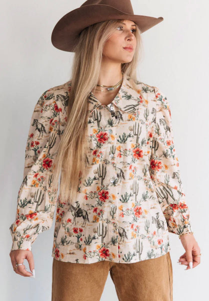 Cowboy Rose Blouse