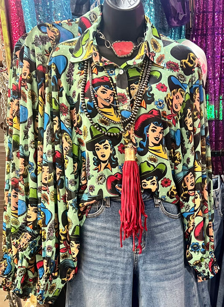 Vintage Cowgirl Top