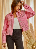 Pink Studded Jacket