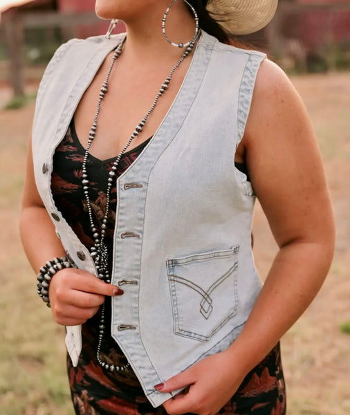 The Perfect Denim Vest