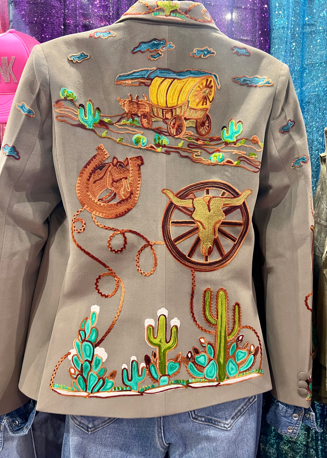 Happy Trails Tan Blazer