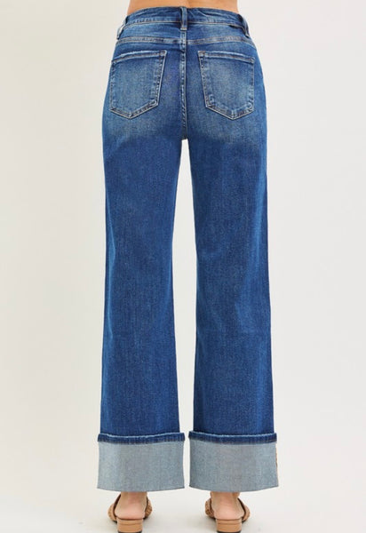 Risen Ankle Cuff Jeans