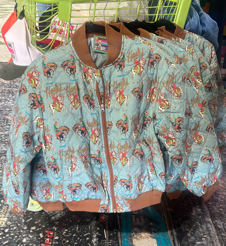 Howdy Quilted Bomber Jacket