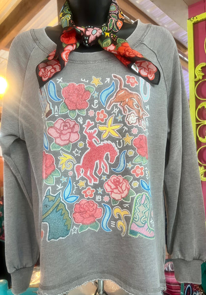 Ranch Rose Pullover