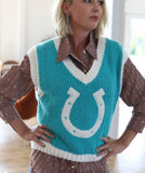 Turquoise Horseshoe Vest