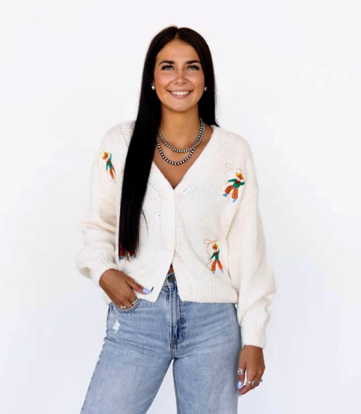 Ropin' Cowboy Cardigan