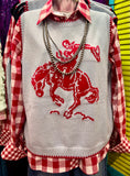 Buckin' Bronc Sweater Vest