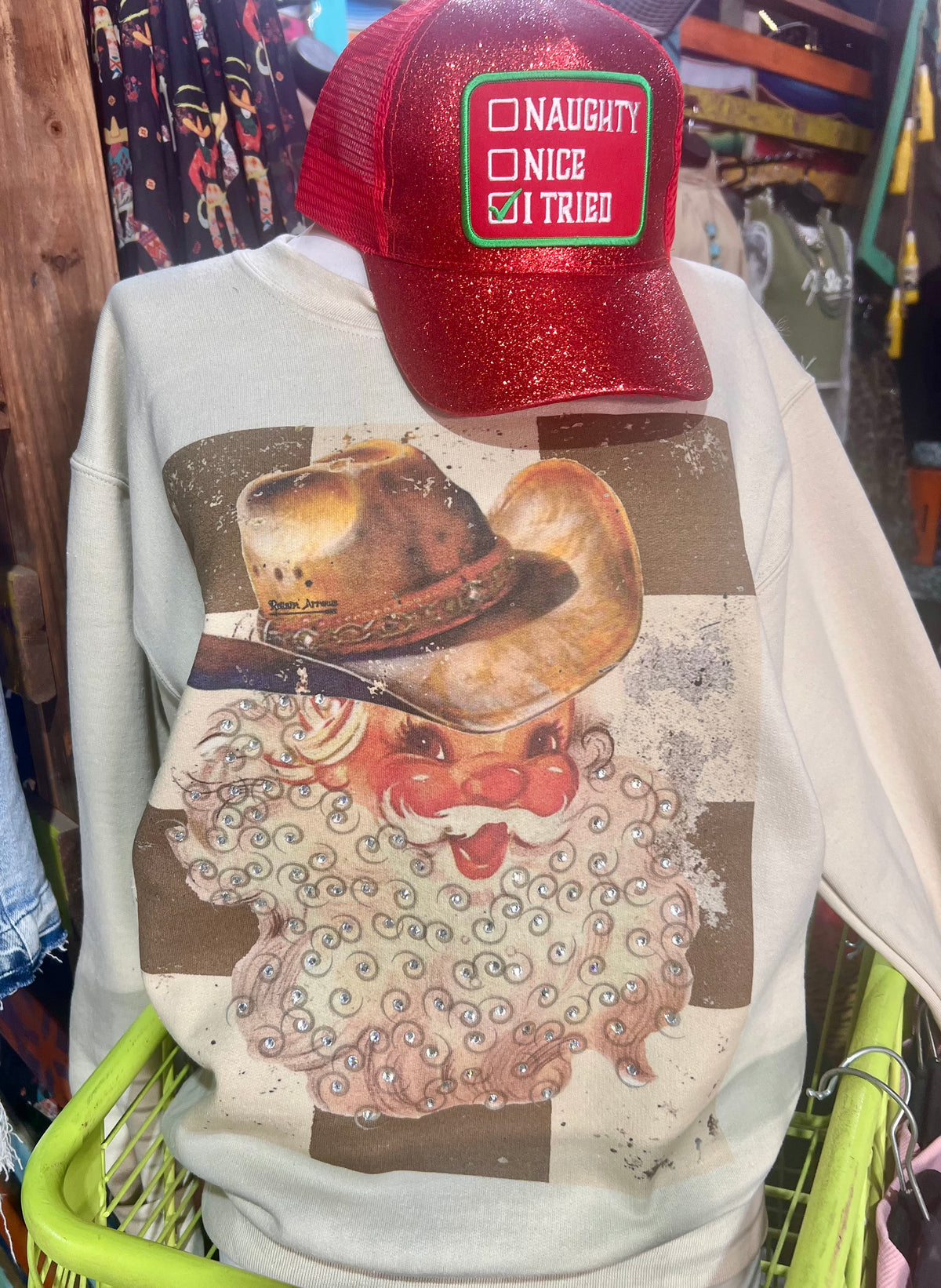 Cowboy Santa Sweatshirt
