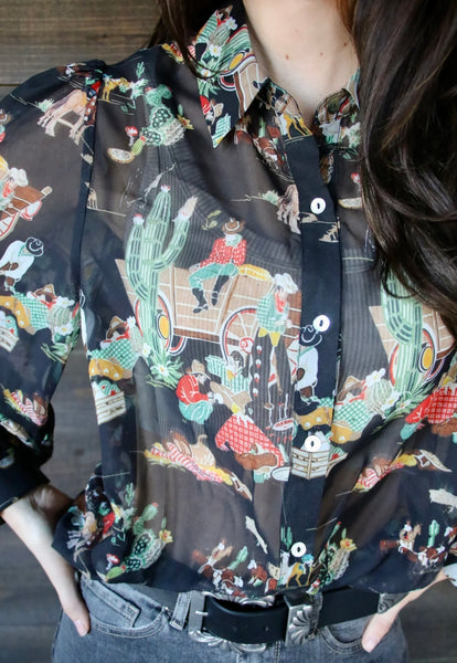 Western Wagon Blouse