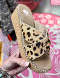 Yellowbox Leopard Wedges