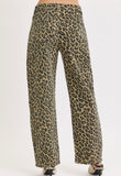 Risen Leopard Barrel Jean