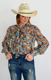 Vintage Cowboy Tie Shirt