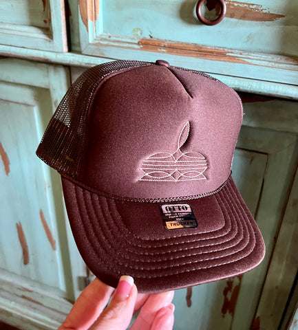The Frontier Leather Patch Cap