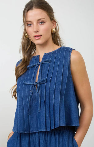 Cowboy Flutter Sleeve Top