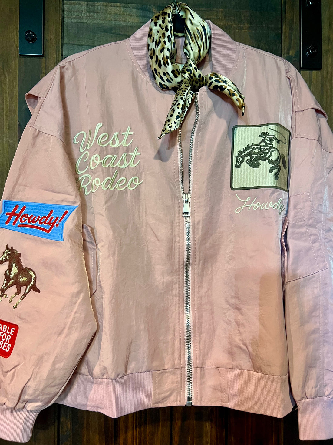 Pink West Coast Rodeo Bomber Jacket