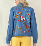 Texas Denim Embroidery Jacket