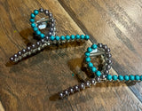 Navajo Pearl & Turquoise Claw Clip