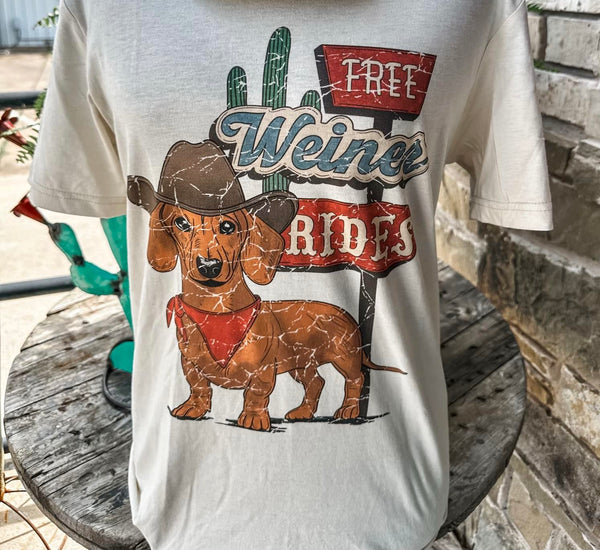 Weiner Rides Tee