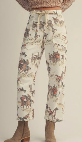 Hidden Tiger Print Jeans