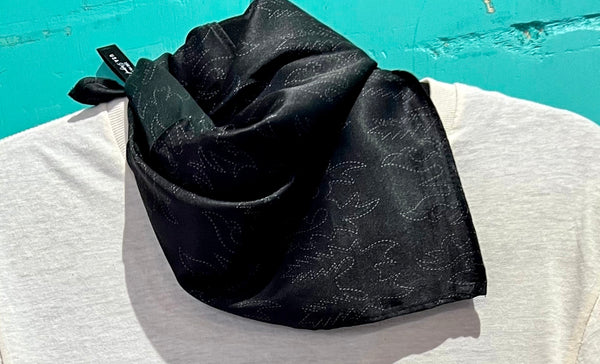 Black Boot Stitch Wild Rag