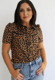 Leopard Pearl Snap Shirt