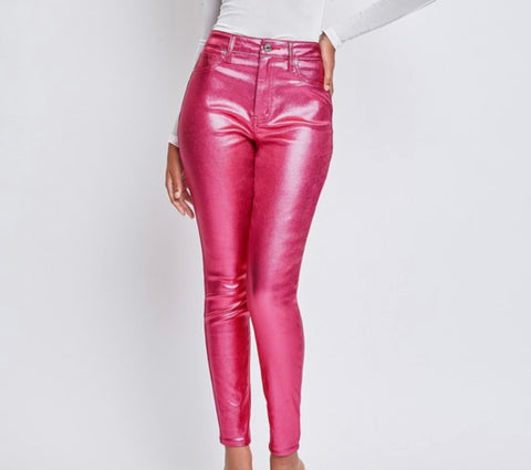 Glam Metallic Skinny Jean