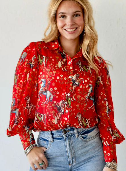 Red Cowboy Shirt