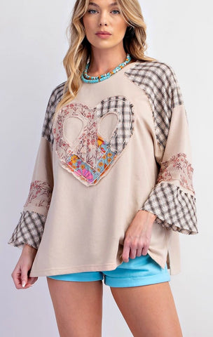 Heart Patch Top