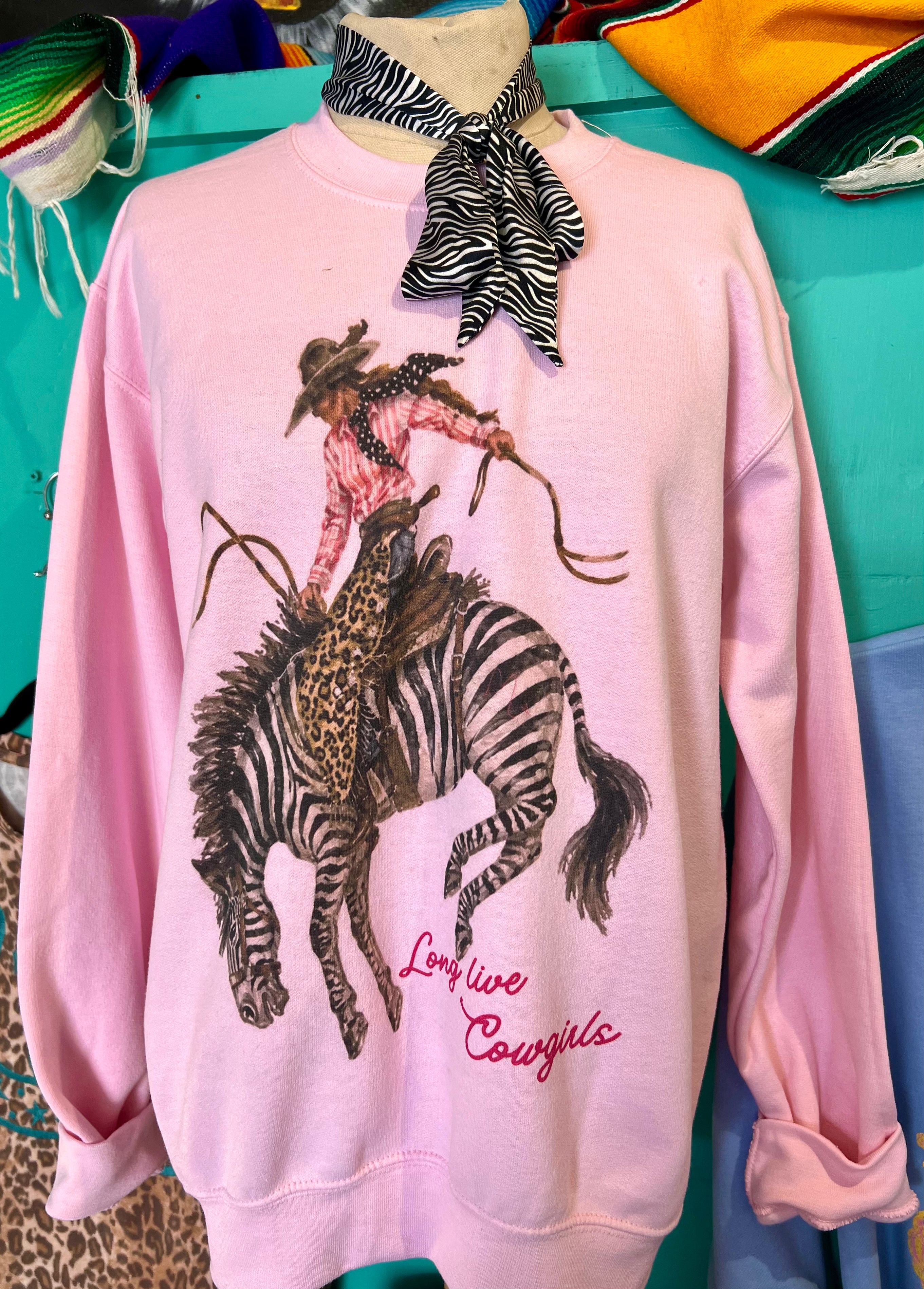 Zebra Bronc Sweatshirt