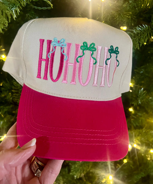 Pink Ho Ho Ho Cap