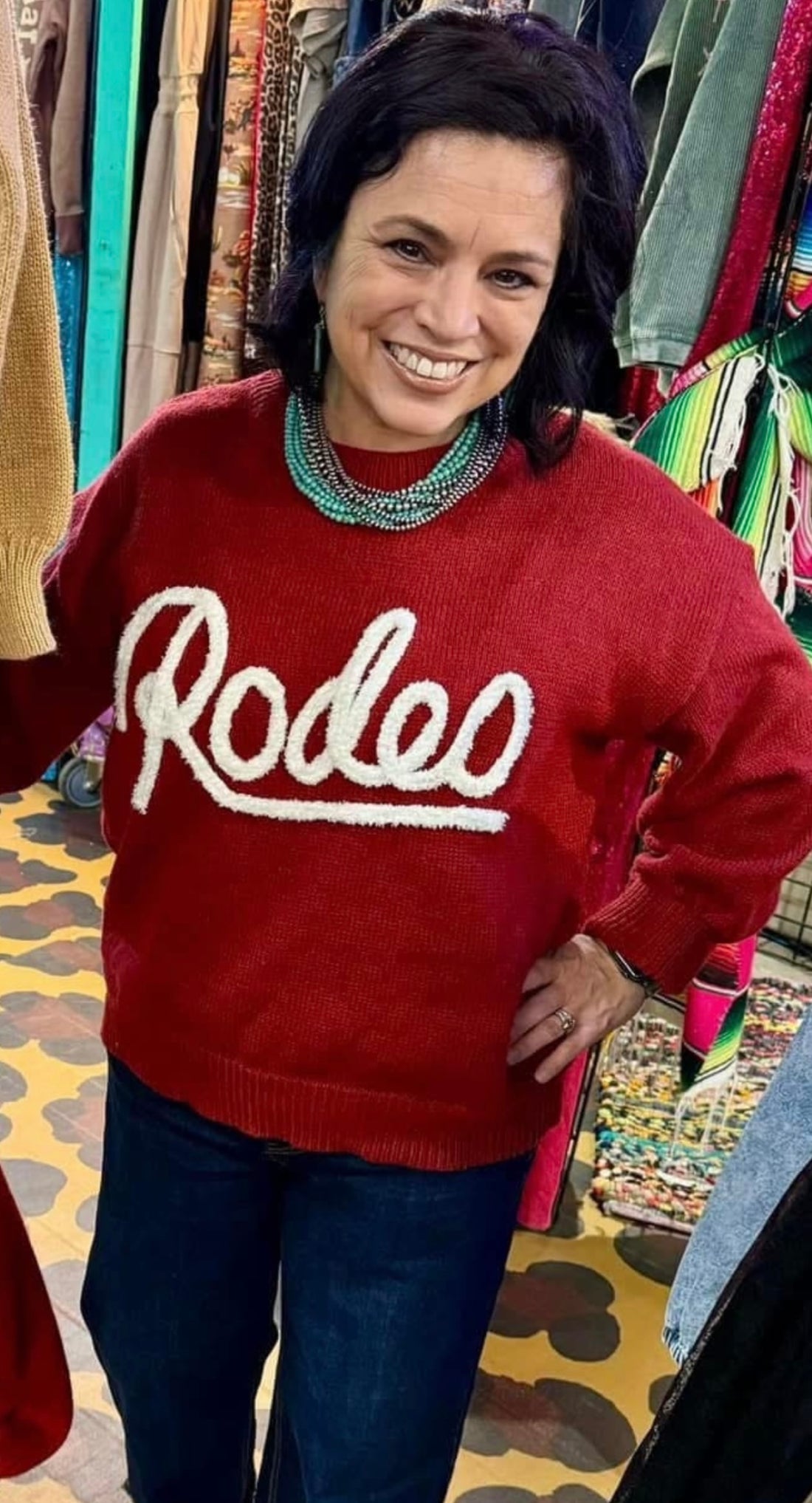 Red Rodeo Sweater