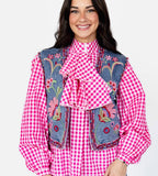 Floral Embroidery Vest