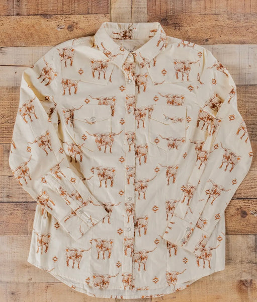 The Longhorn Pearl Snap