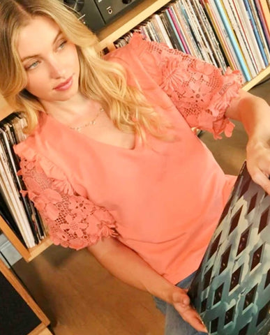 The Cassidy Coral Top