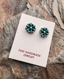 Petite Turquoise Cluster Earrings